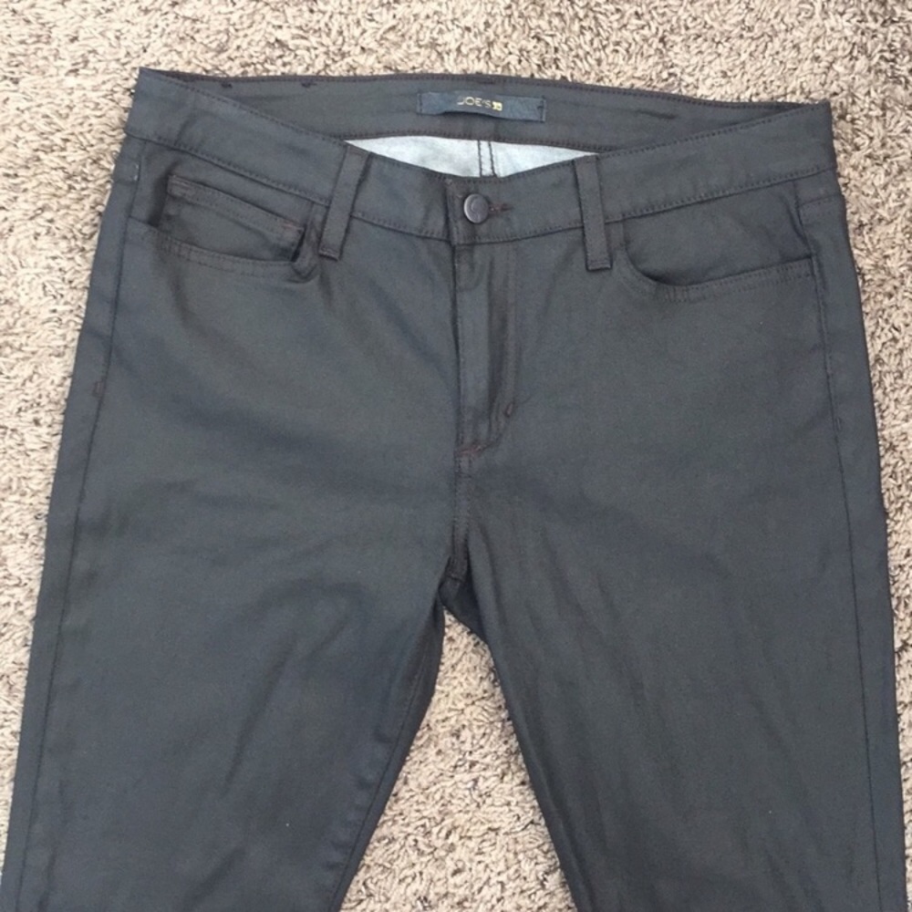 Charcoal waxy Joes jeans- size 30- ankle w zipper